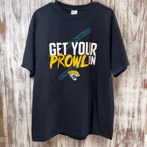 Port and Company Other - Port & Company Jaguars Get Your Prowl On Black‎ T Shirt Short Sleeve XL